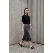 MyFashion Kanten Gedetailleerde Satijnen Midi Rok