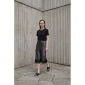 MyFashion Lace Gedetailleerde Satijnen Midi Rok