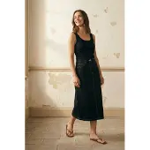 MyFashion Hoge Taille A-Lijn Midi Rok met Zakjes
