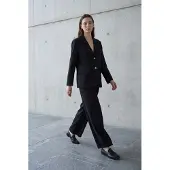 MyFashion Katoenen Linnen Blazer met Knopfsluiting