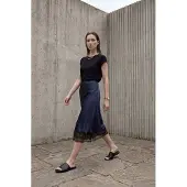 MyFashion Kantgedetailleerde Satijnen Midi Rok