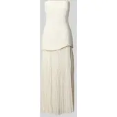 Gina Tricot midi-jurk in plissé-look met viscose