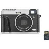 INF Digitale camera 48MP 2,7K FHD 16x digitale zoom, webcam, autofocus Black