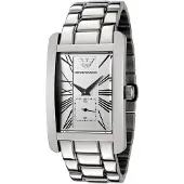 Emporio Armani AR0145 Herenhorloge 32 mm Witte Wijzerplaat RVS