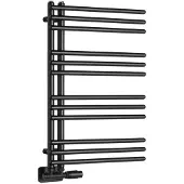 Aqualine Poseidon badkamerradiator 450x740 mm, zwart mat