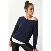 Happiness İstanbul Boot hals Lange Mouw Blouse