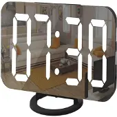 INF Digitale wekker met spiegelglas