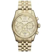 Michael Kors MK5556 Lexington Chronograaf Champagne Wijzerplaat Goud Pvd Dameshorloge