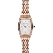 Giorgio Armani AR11406 Witte Wijzerplaat Dames Horloge