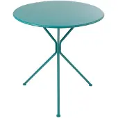 Jline tafel Tripod Rond - metaal - turkoois - large