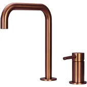 Pure.Sink Luxion 2-gats Koperen keukenkraan met U uitloop PLX2HU-62