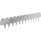 vidaXL Gazonrand 30 st 103 x 20 cm Staal Zilverkleurig