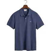 Gant Shirt saffier / lichtgrijs / rood / wit