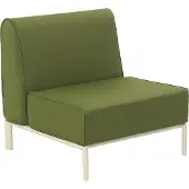 Oviala - Fauteuil voor modulair tuinmeubel in kakigroen stof - Patio