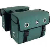 Willex Dubbele Fietstas - Canvas - Reflectie - 40 liter - Universele Bevestiging - Groen