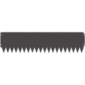 vidaXL Gazonrand met omgebogen bovenrand 20 st 103x25cm Staal Zwart