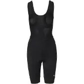 Agu Essential - Bibshort - Fietsbroek - Wielrenbroek - Dames - Zwart - Core Pad zeem - Mesh bretels - Elastische manchetten - Reflecterende details - S