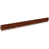 vidaXL Gazonrand met omgeplooide bovenrand 20 st 103x10 cm Staal