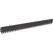 vidaXL Gazonrand 50 st 103 x 10 cm Staal Zwart