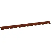 vidaXL Gazonrand 10 st 102 x 4 x 4 cm Staal Roestig
