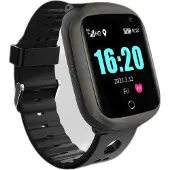 INF Smartwatch met hartslag, bloeddruk, GPS-positionering IP67 Black