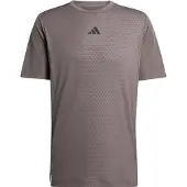 Adidas Functioneel shirt 'D4T Power' taupe / zwart