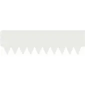 vidaXL Gazonrand 10 st 103 x 30 cm Staal Wit