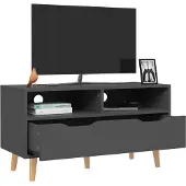 vidaXL Tv-meubel 90x40x48,5 cm bewerkt hout grijs