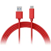 XLayer 214351 1 USB A male naar 1 x USB C male kabel 1m Rood