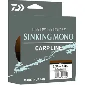 Daiwa Infinity, zinkende monofil draad (donkerolijf, 500 meter)