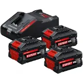 Bosch Power Set 3x Exba18v-80 + Exal 18v-160 Batterij En Oplader