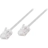 Logilink CQ3101U RJ45 Netwerkkabel, patchkabel CAT 6A U/UTP 15.00 m Wit Extreem dun, Zeer flexibel, Vlambestendig, Halo