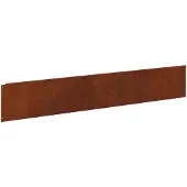 vidaXL Gazonrand 20 st 100 x 18 cm Staal Roestkleurig