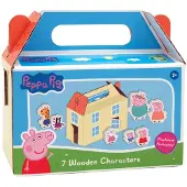 Pipsa Possu 7 Verschillende Houten Personages