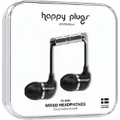 Happy Plugs Hoofdtelefoon In-ear Marble Zwart