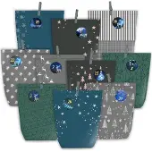 Sonstiges PANSIBY Adventskalender, 24-delig, zelf samenstellen, in blauw, grijs, zwart en groen