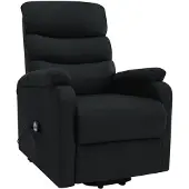 Syfax Sta-op-massagestoel stof zwart