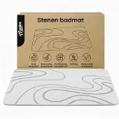 Moeve Diatomite Badmat - Sneldrogende Douchemat - 60x40cm - Antislip -