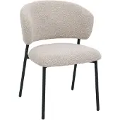Giga Meubel Eetkamerstoel Feya Beige/Zwart