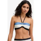 Marc o'polo Bikinitop ' Summer Stripes ' blauw / lichtblauw / wit