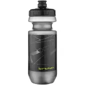 Birzman Waterfles 550 ml - groot volume mondstuk - zwart