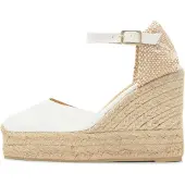 Castañer Espadrilles 'Carol' lichtbeige / wit