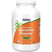 Now , Gecertificeerd Organische Spirulina Poeder, 1 lb (454 g)