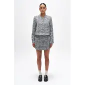 BENU blauwe tweed dames rok