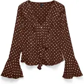 Vero Moda - VMWILLOW LS FRILL TOP WVN LCS - Dames - Blouses