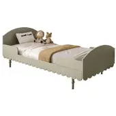Lookway BABUSHKA kinderbed, 90 x 200 cm, olijgroen