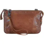 Bear design Cow Lavato Uma Crossbody cognac