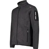 CMP - Jacket Jacquard Knitted 3H60747N - Fleecevest 58, grijs