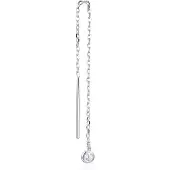 Gena Paris 'Round' Dames 925 Sterling Zilveren Oorknop