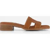 OH MY SANDALS Slippers cognac Leer Maat 41